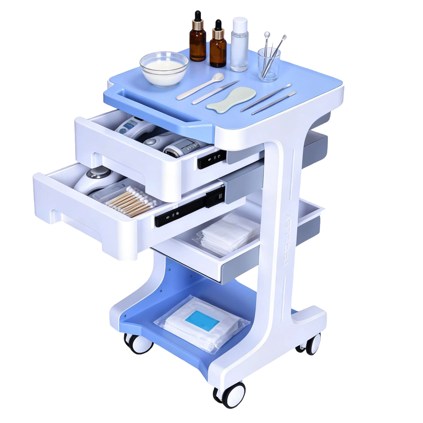 3 Tier Medical Rolling Cart wi - огляд і ціна Medical Lab Ultrasound