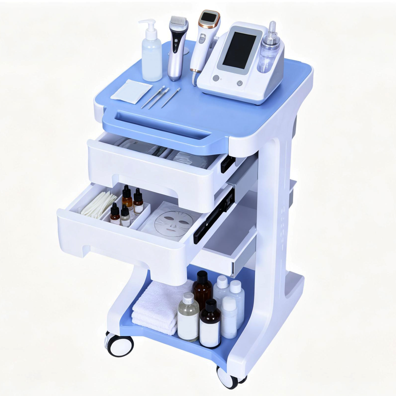 3 Tier Medical Rolling Cart wi - огляд і ціна Medical Lab Ultrasound