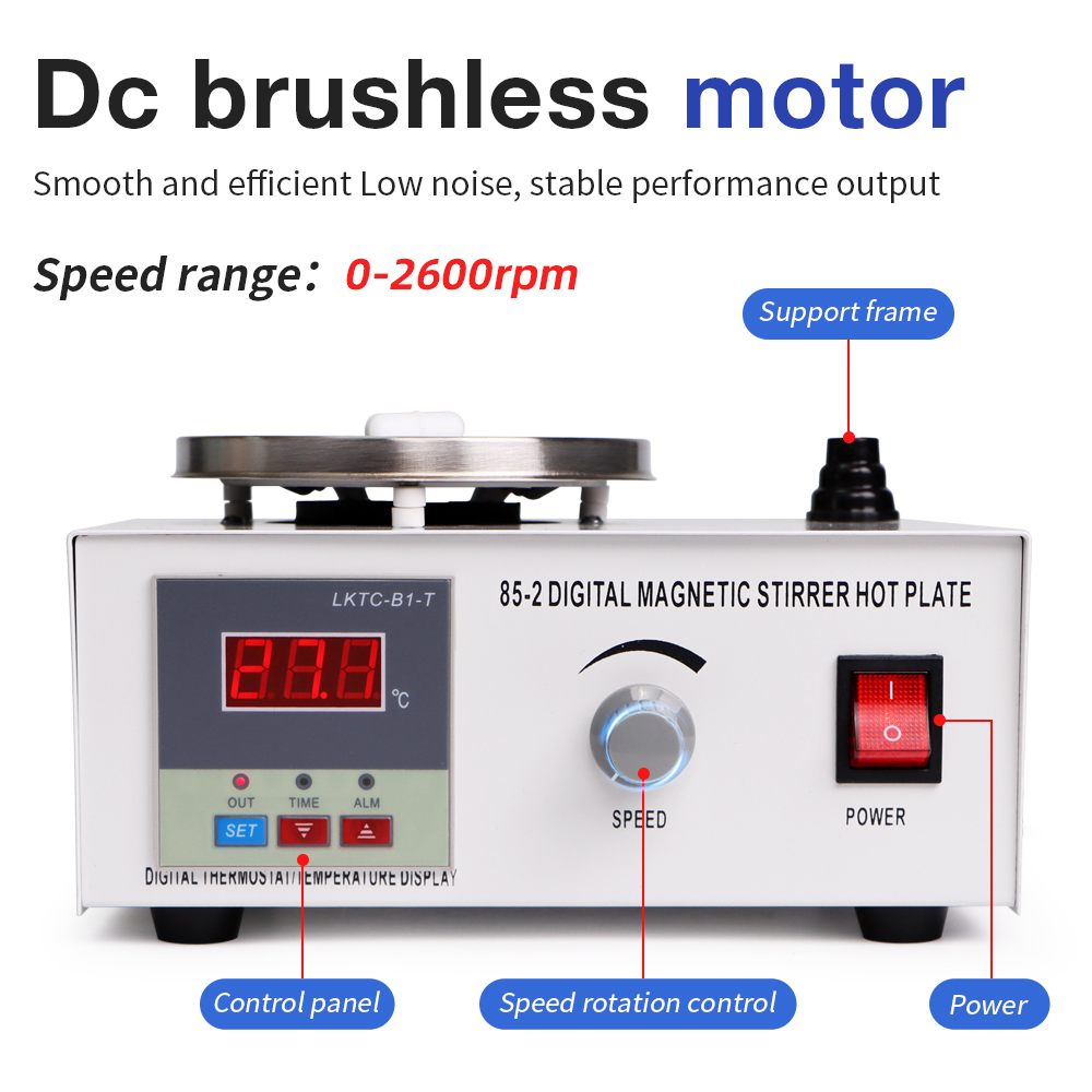 85-2 Lab Magnetic Stirrer Cons - огляд і ціна Magnetic Stirrer Hotplate