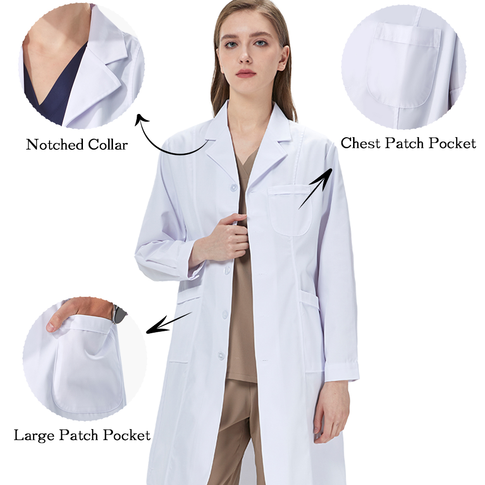 White Lab Coats Unisex Hospita - огляд і ціна Medical Health Lab