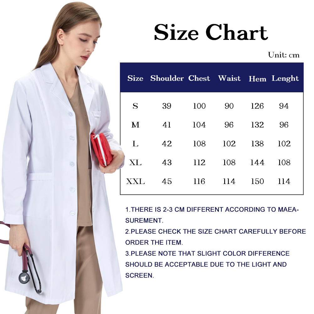 White Lab Coats Unisex Hospita - огляд і ціна Medical Health Lab