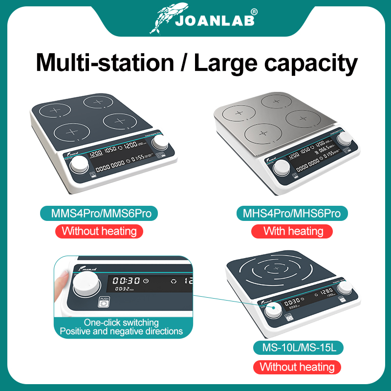 JOANLAB Multiple Magnetic Stir - огляд і ціна Magnetic Stirrer Hotplate