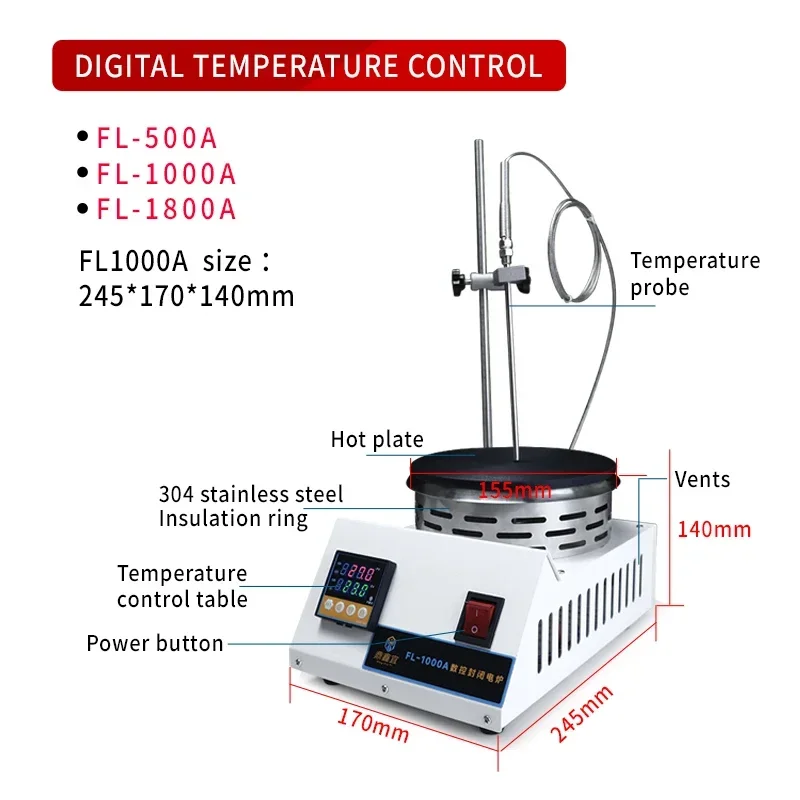 Laboratory digital adjustable  - огляд і ціна Magnetic Stirrer Hotplate