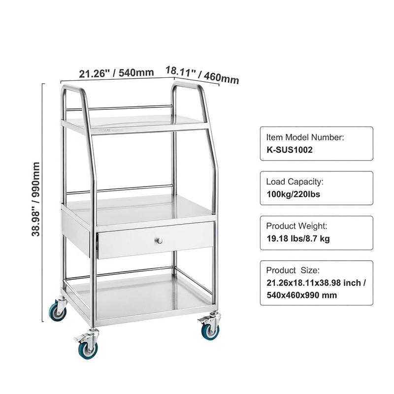 Medical Trolley 23.6x15.7x33.4 - огляд і ціна Medical Lab Design