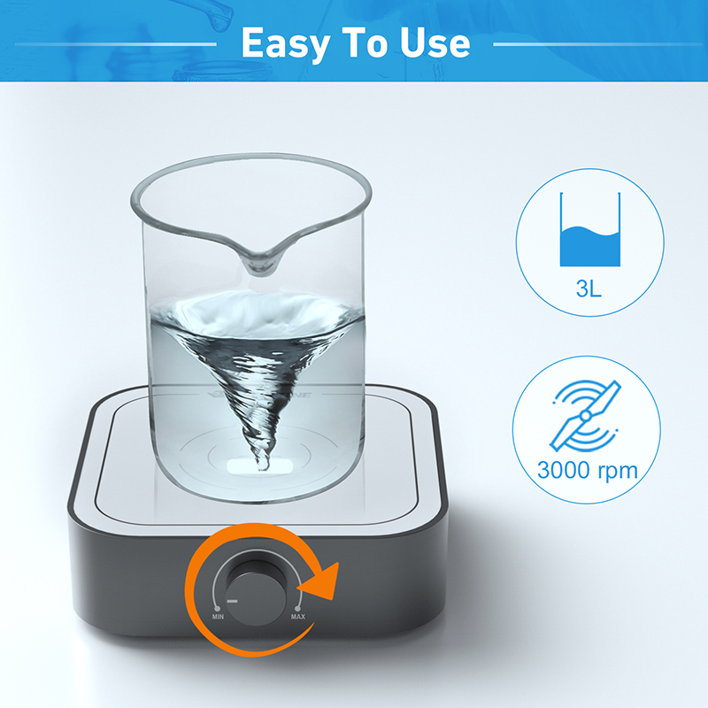 WESTTUNE Rechargeable 3000rpm  - огляд і ціна Magnetic Stirrer Hotplate